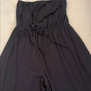 Black Strapless Jumpsuit